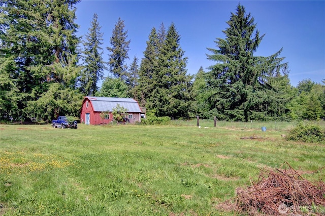 22665 Mosier Rd, Sedro Woolley, WA 98284 - view of yard featuring a barn and an outbuilding