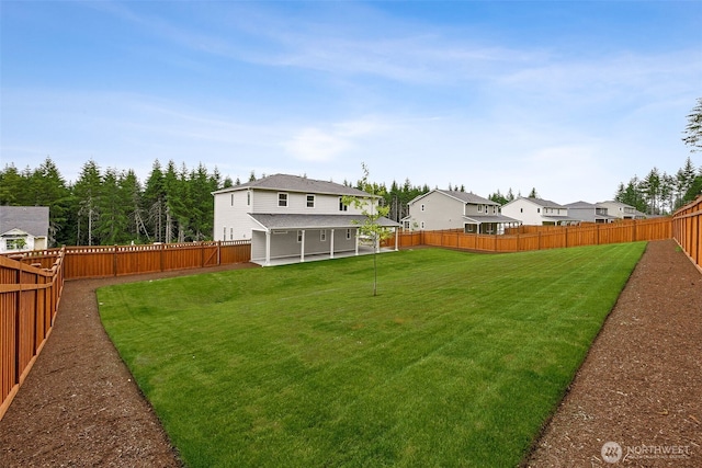 15602 210th Ave E Unit 314, Bonney Lake, WA 98391 - fenced backyard with a residential view and a patio