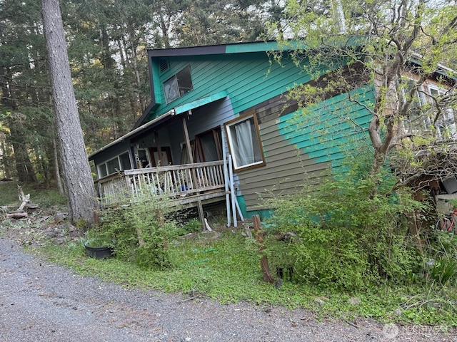 39 Otters Lair Ln, Orcas Island, WA 98245 - view of rustic home