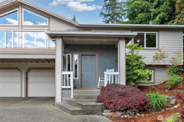 1402 E Lake Dr, Bremerton, WA 98312 - doorway to property with a garage and driveway