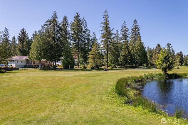 211 Greenview Ln, Port Ludlow, WA 98365 - view of grassy yard with a water view