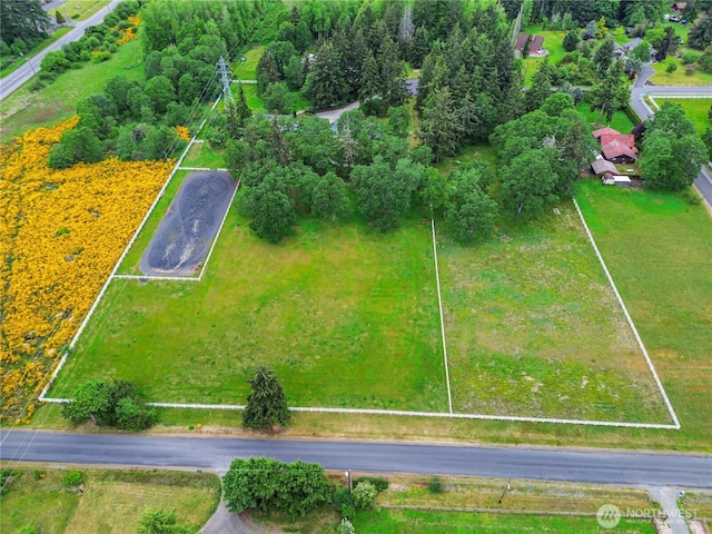 4716 266th St E, Spanaway, WA 98387 - aerial view of property and surrounding area with property parcel outlined