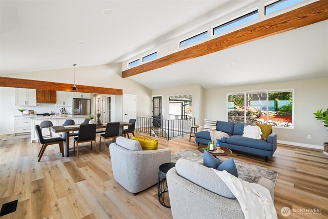 3020 Alpine Dr, Bellingham, WA 98226 - living area with light wood finished floors and baseboards
