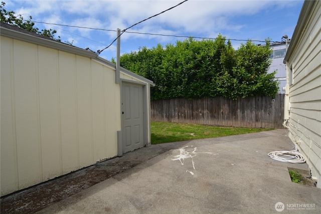 3159 Florida St, Longview, WA 98632 - view of patio / terrace featuring an outbuilding
