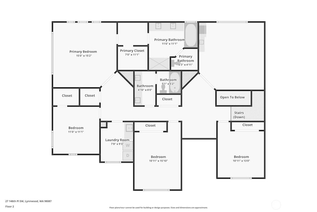 27 148th Pl SW, Lynnwood, WA 98087 - floor plan / room layout