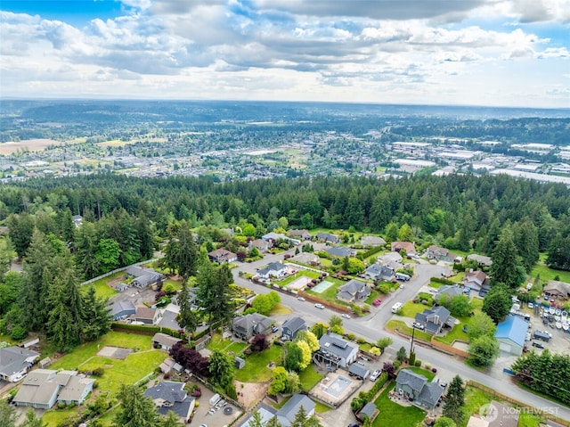 4421 166th Ave E, Lake Tapps, WA 98391 - aerial view of property and surrounding area with nearby suburban area