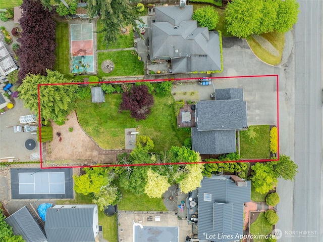 4421 166th Ave E, Lake Tapps, WA 98391 - aerial overview of property's location with property boundaries highlighted