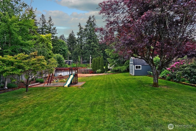 4421 166th Ave E, Lake Tapps, WA 98391 - view of yard with a playground