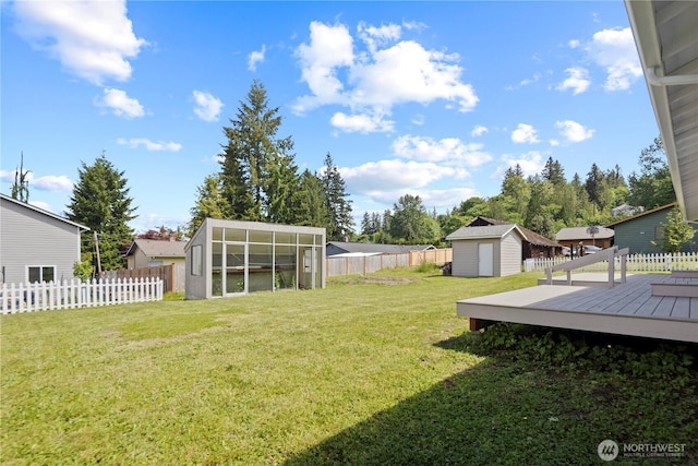 26908 NE Stewart St, Duvall, WA 98019 - view of yard with a wooden deck