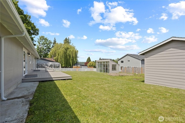 26908 NE Stewart St, Duvall, WA 98019 - view of yard featuring a deck and an outdoor structure