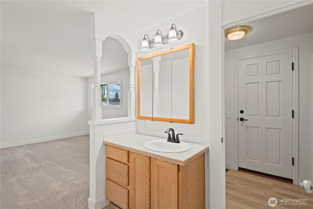26908 NE Stewart St, Duvall, WA 98019 - bathroom featuring vanity and baseboards