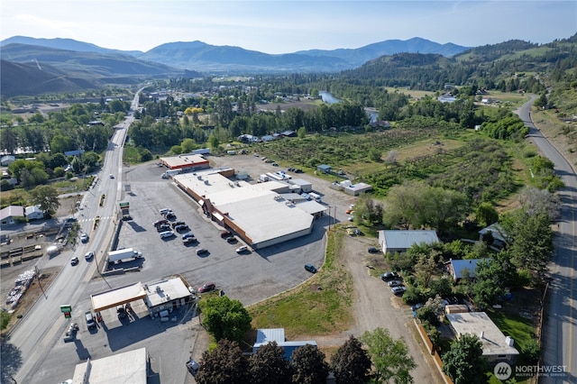 318 Lombard St, Twisp, WA 98856 - aerial overview of property's location with mountains