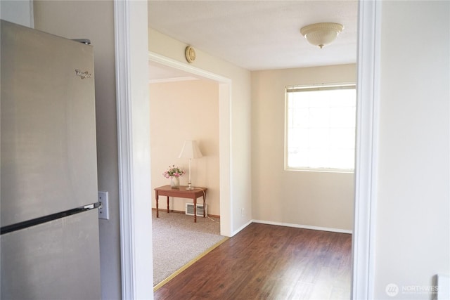 11433 12th Ave SW, Burien, WA 98146 - corridor with dark wood-style flooring and baseboards