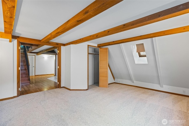 5617 236th Ave NE, Redmond, WA 98053 - finished basement with light carpet, stairway, and baseboards