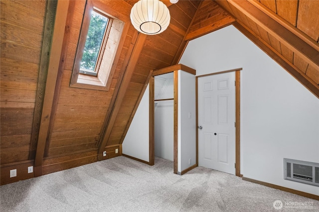 5617 236th Ave NE, Redmond, WA 98053 - additional living space with lofted ceiling, carpet flooring, and a skylight