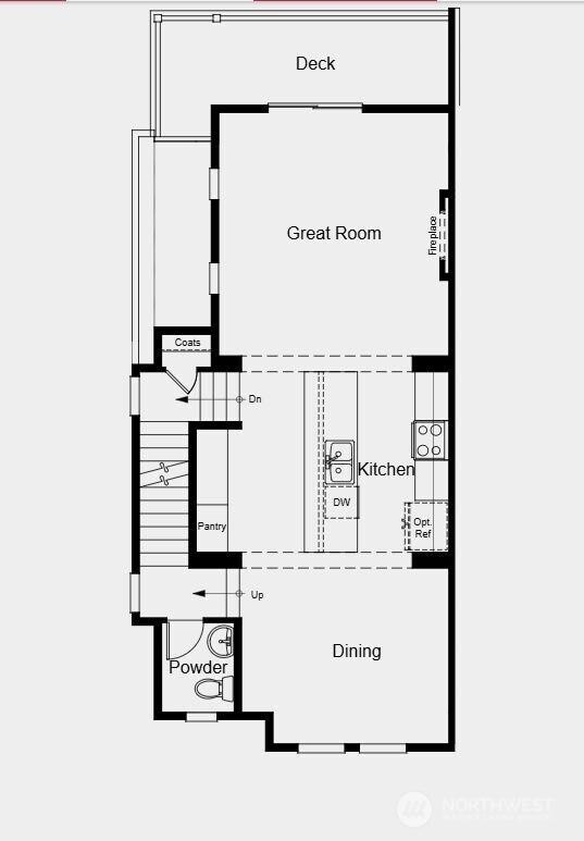 19264 NE 69th Cir Unit 101, Redmond, WA 98052 - home floor plan