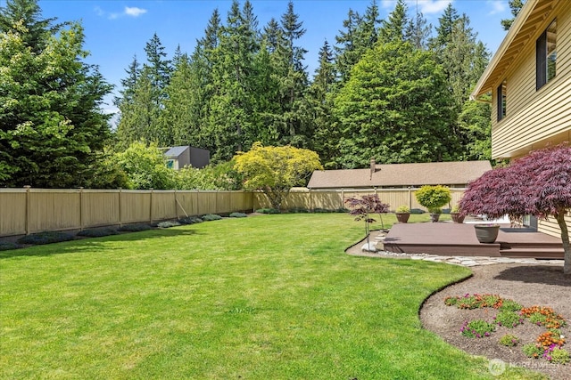 4920 90th Pl SW, Mukilteo, WA 98275 - view of yard with a deck