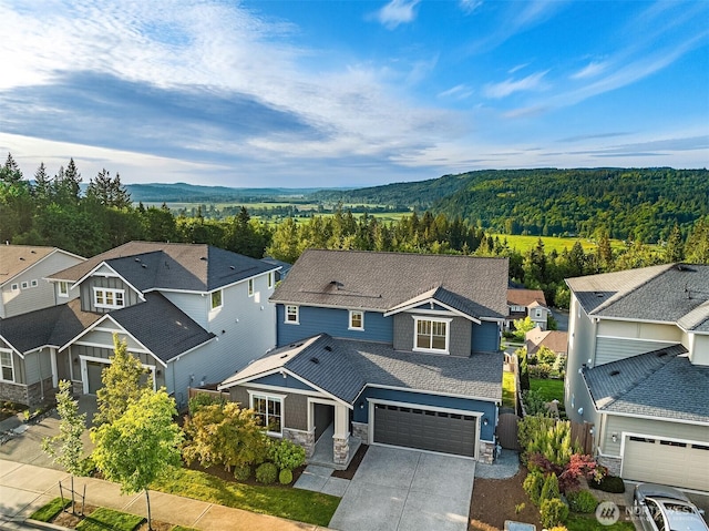 28616 NE 155th St, Duvall, WA 98019 - aerial perspective of suburban area with a forest