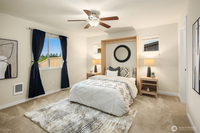 28616 NE 155th St, Duvall, WA 98019 - carpeted bedroom with baseboards and ceiling fan