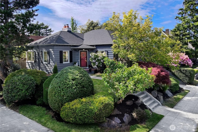 1635 46th Ave SW, Seattle, WA 98116 - view of front of house with a chimney