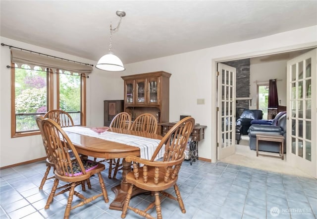 962 Logan Hill Rd, Chehalis, WA 98532 - dining room with french doors and baseboards