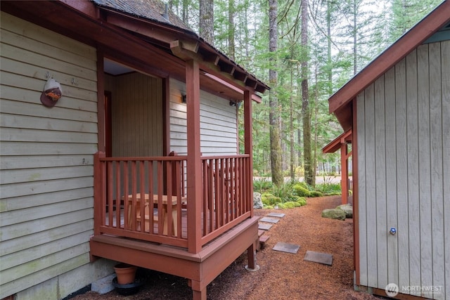 7480 Glacier Springs Dr, Deming, WA 98244 - deck featuring a view of trees