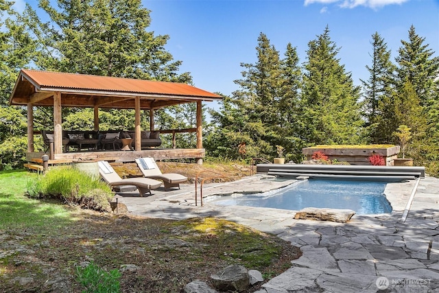 354 Nighthawk Ln, Orcas Island, WA 98279 - outdoor pool with a patio area