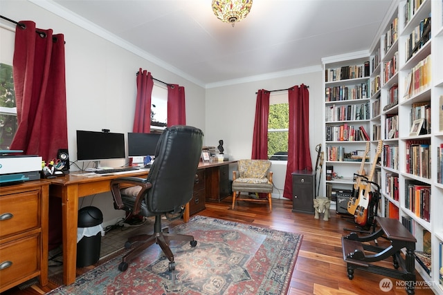 1701 W Yakima Ave, Yakima, WA 98902 - office featuring wood finished floors and crown molding