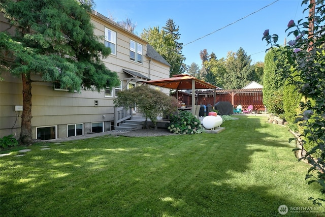 1701 W Yakima Ave, Yakima, WA 98902 - view of yard with a gazebo and a wooden deck