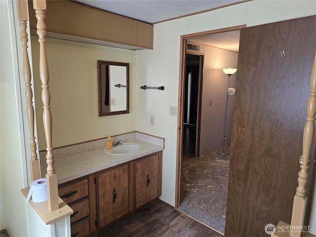 14721 Morris Rd Unit 21, Randle, WA 98377 - bathroom with vanity and wood finished floors
