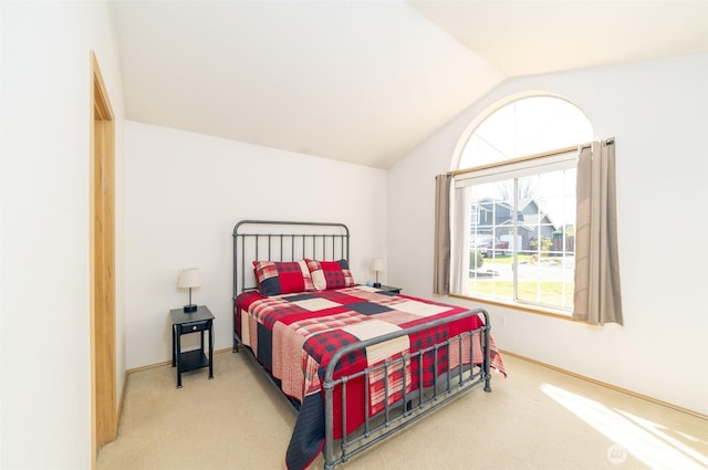 14415 144th St E, Orting, WA 98360 - bedroom featuring carpet flooring, lofted ceiling, and baseboards