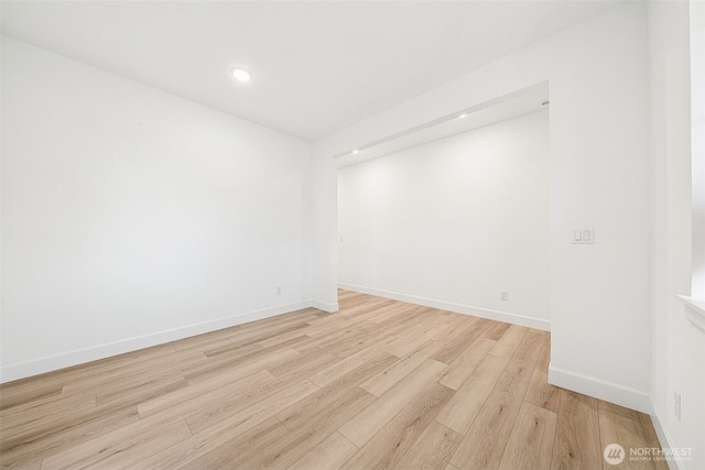 20304 150th St E, Bonney Lake, WA 98391 - empty room with light wood-style floors, baseboards, and recessed lighting