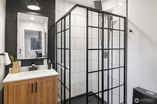 11550 22nd Ave NE, Seattle, WA 98125 - full bath featuring a stall shower and vanity