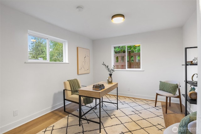 11550 22nd Ave NE, Seattle, WA 98125 - office featuring healthy amount of natural light, baseboards, and light wood-type flooring