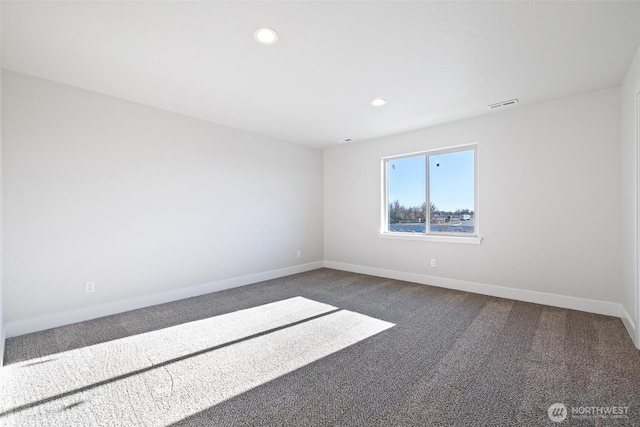 4247 W Sandy Ct, Moses Lake, WA 98837 - unfurnished room featuring dark carpet, recessed lighting, and baseboards