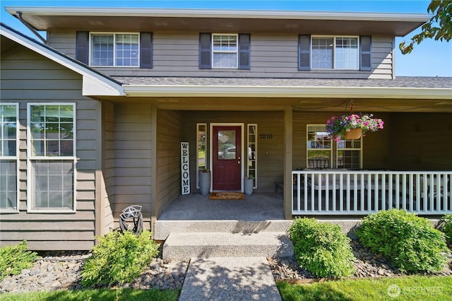 1210 Southview Dr, Walla Walla, WA 99362 - entrance to property featuring covered porch and a shingled roof