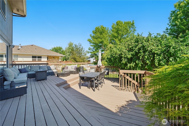 1210 Southview Dr, Walla Walla, WA 99362 - wooden deck with outdoor lounge area and outdoor dining area