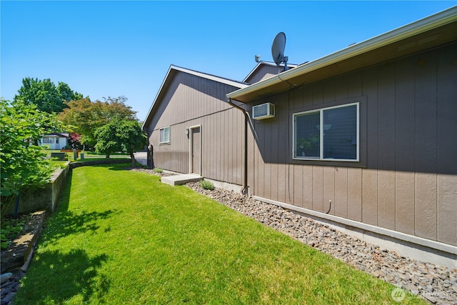 1210 Southview Dr, Walla Walla, WA 99362 - view of grassy yard with a wall mounted AC