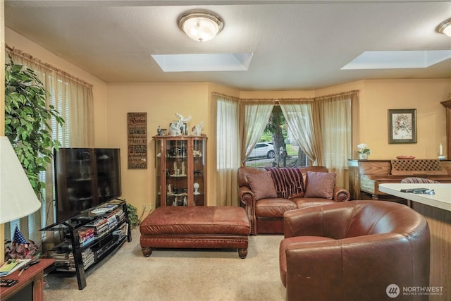 14904 108th Pl NE, Bothell, WA 98011 - living room with a skylight and carpet