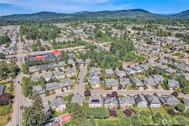 270 Kitsap Ave NE, Renton, WA 98059 - aerial overview of property's location with a mountain backdrop and nearby suburban area