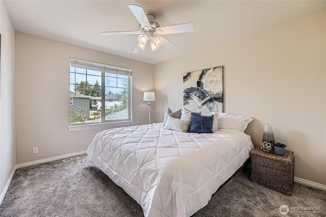 270 Kitsap Ave NE, Renton, WA 98059 - bedroom with carpet flooring, baseboards, and ceiling fan