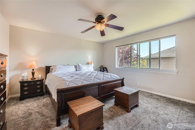 270 Kitsap Ave NE, Renton, WA 98059 - carpeted bedroom featuring baseboards and ceiling fan