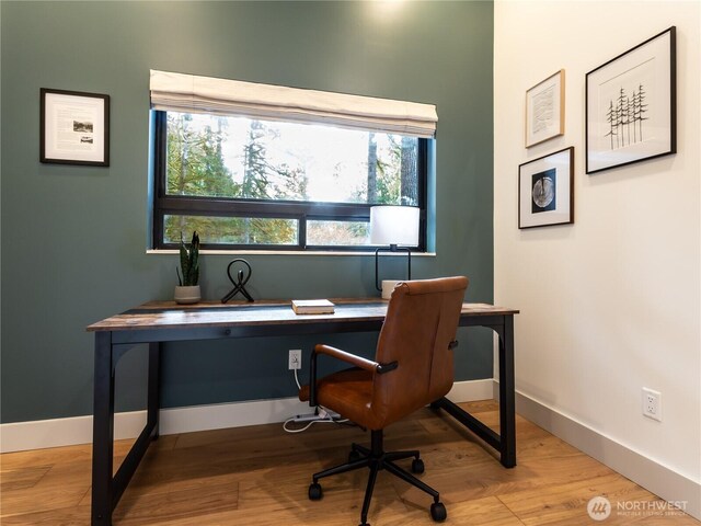 7400 Miller Way, Glacier, WA 98244 - office with wood finished floors and baseboards