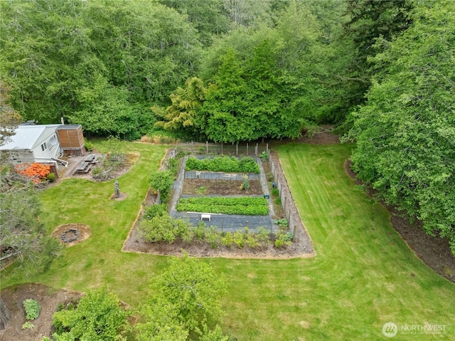 973 US Highway 101, Cosmopolis, WA 98537 - view of grassy yard featuring a vegetable garden