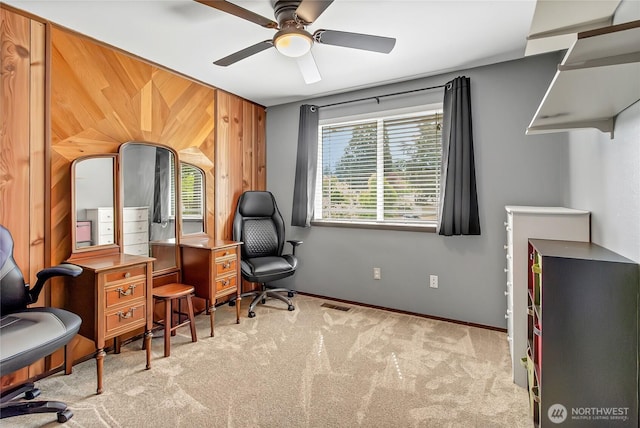 4701 161st St E, Tacoma, WA 98446 - office featuring carpet flooring and ceiling fan