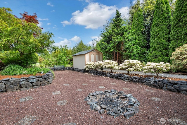 4701 161st St E, Tacoma, WA 98446 - view of yard featuring a storage shed