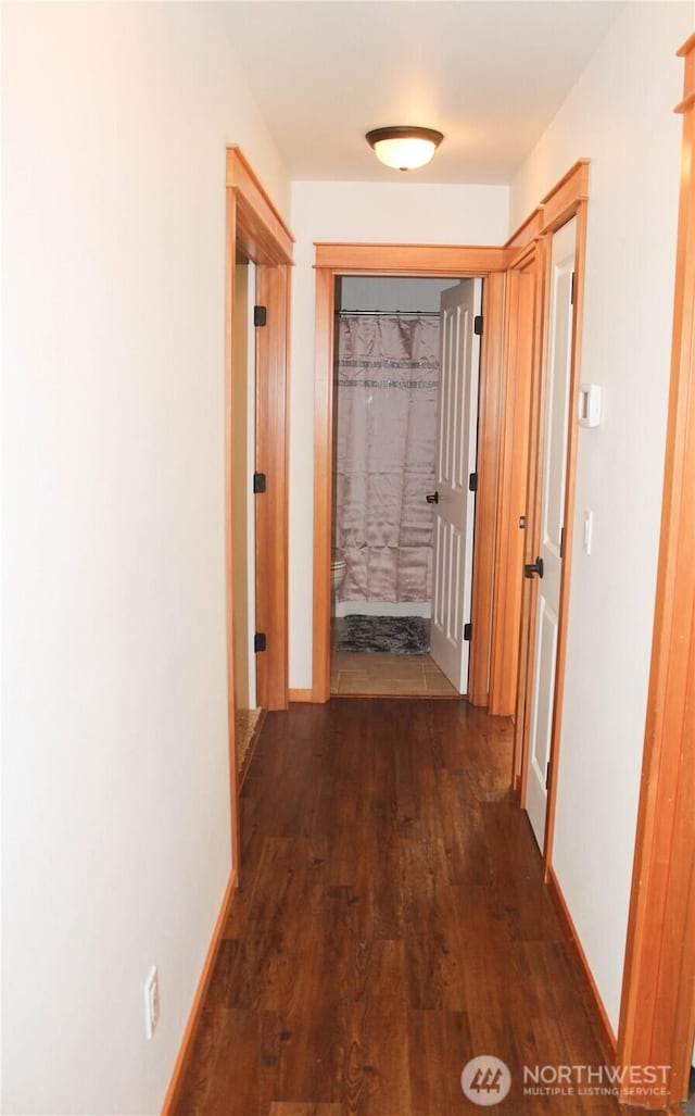 17247 154th Ave SE, Yelm, WA 98597 - hall featuring wood finished floors and baseboards