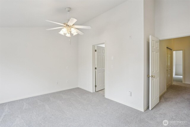 21616 9th Ave SE Unit C-105, Bothell, WA 98021 - spare room with light carpet, ceiling fan, and baseboards