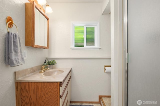 9713 33rd Ave SW, Seattle, WA 98126 - full bath featuring vanity and a shower