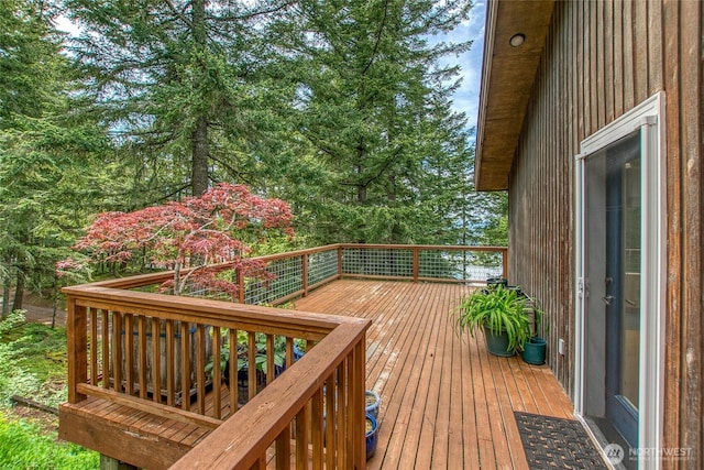 121 Switchback Rd, Orcas Island, WA 98245 - view of wooden deck